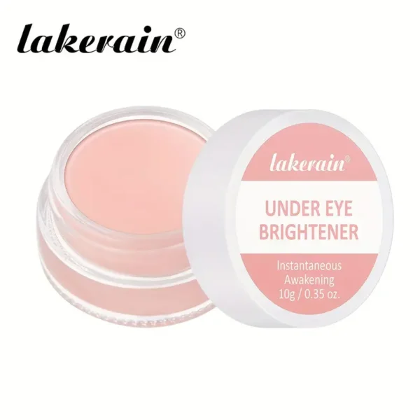 Lakerain Under Eye Brightener Concealer Cream 10g - Hidratante con ácido hialurónico, todo tipo de pieles, corrector de color de cobertura media